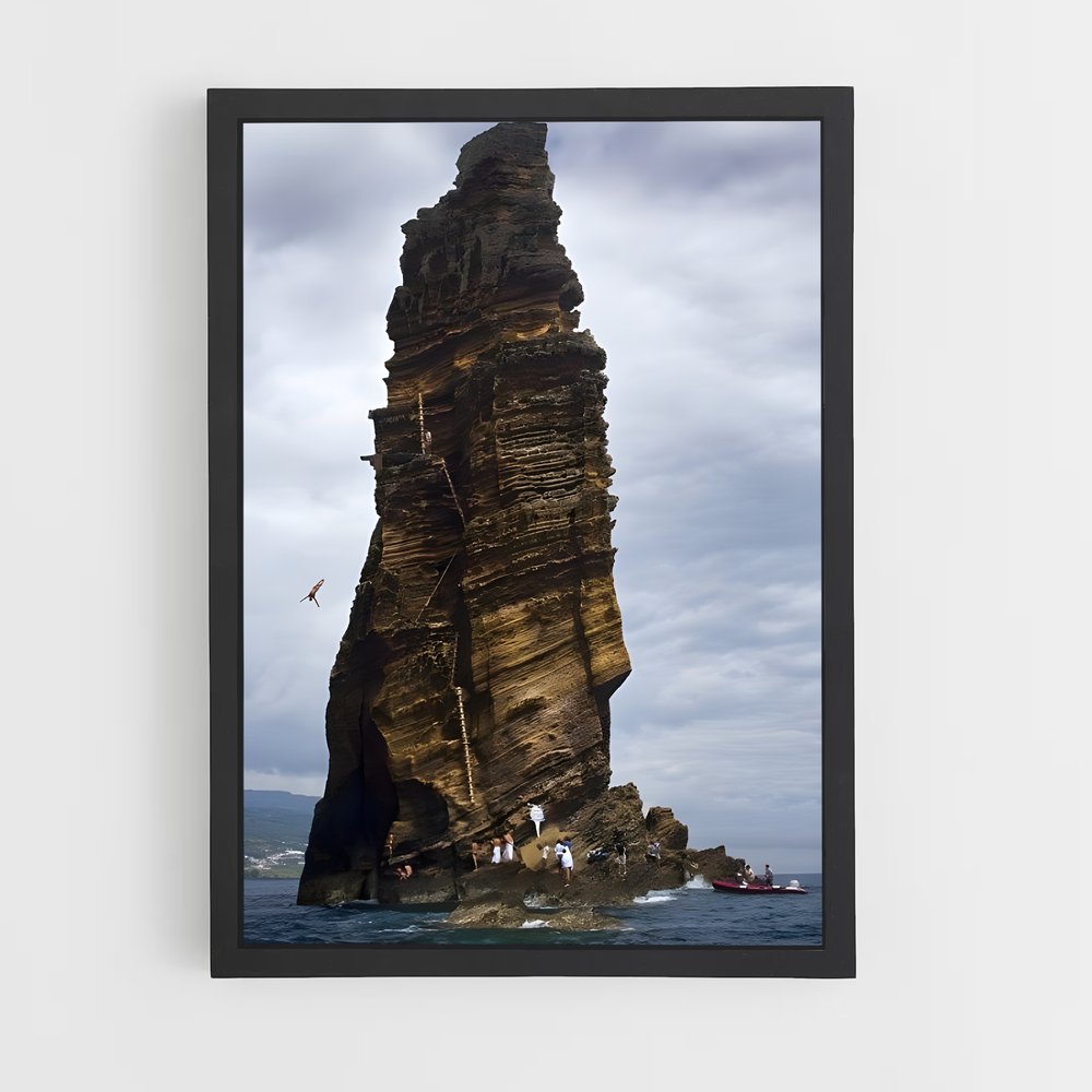 Poster Cliff de diving extrême – affiche Plongeon de falaise (vue 2)